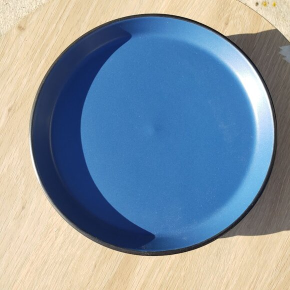 NEW Set of 4 Stone + Lain Stoneware plates 7.5" Blue Black Replacement Plate Rou - Picture 3 of 8